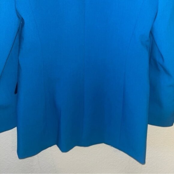 Zara Blue Front Button Blazer Size XS New With Tags - Picture 8 of 11